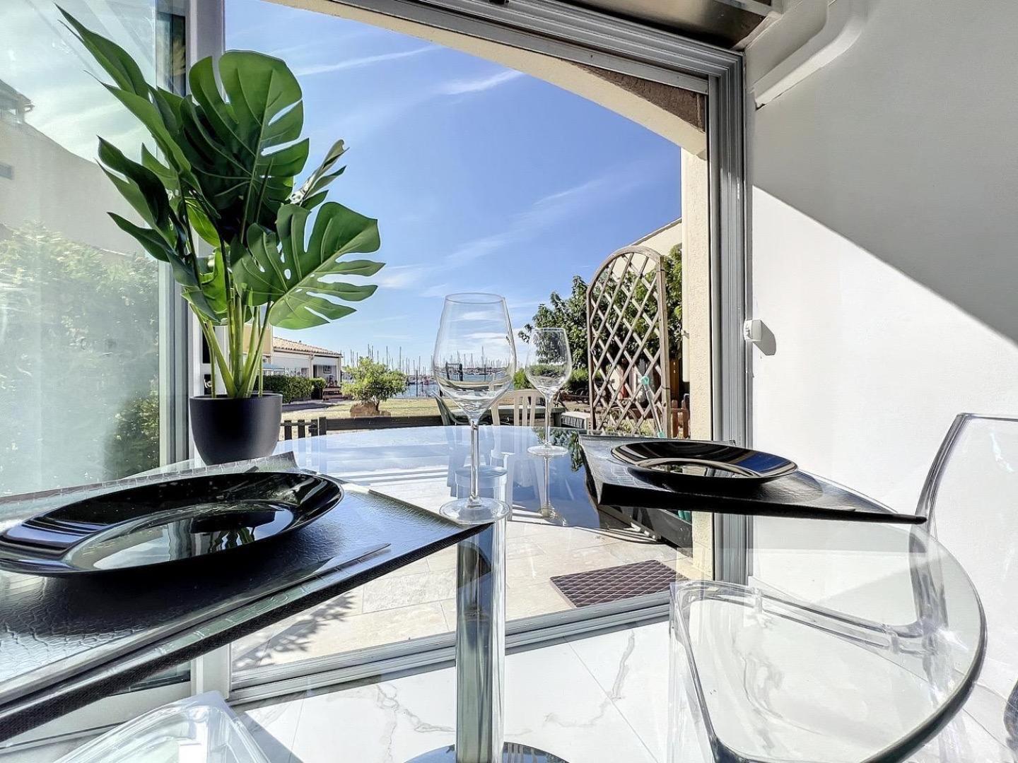 Studio Prestige Avec Terrasse, Ile Des Pecheurs, Vue Port Agde Exterior foto